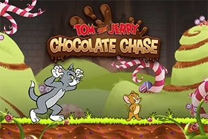 Tom and Jerry: Chocolate Chase Tom jagter Jerry i en farverig verden fuld af slik og chokolade