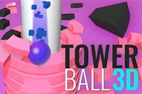 Fart op og smadr platformene i TOWER BALL 3D!