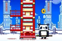 Du er en sej panda med bambusstok ... pas på, så du ikke vælter tårnet!