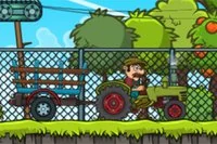 Transporter frugt og grøntsager fra tragten til målet i Tractor Mania!