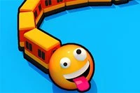 Trains.io er et 3D slangespil med tog