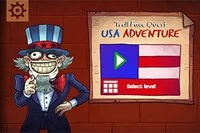 Prøv at gennemføre alle trolling-niveauerne med USA-tema!