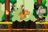 Den modige viking, Olaf, tæmmede en drage.
