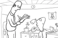 Whack Your Boss er et simpelt spil med chefen som har en mørk humor