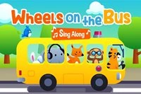 Hjulene på bussen drejer rundt i dette sjove spil for børn