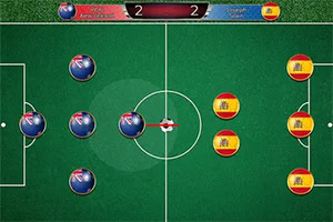 VM Fodbold Caps er et sjovt bordfodboldspil