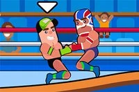 Klar til brydekamp i tospiller-spillet, Wrestle Online!