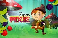 Skyd bær og nødder for at lave match-3 kombinationer i spillet Zippy Pixie!