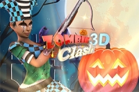 Zombie Clash 3D er et Halloween-tema tredjepersons skyde-spil